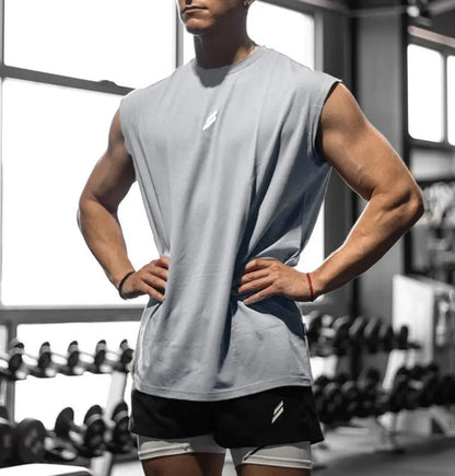 Sleeveless T-shirt Men Quick-drying