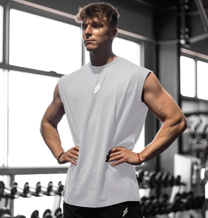 Sleeveless T-shirt Men Quick-drying
