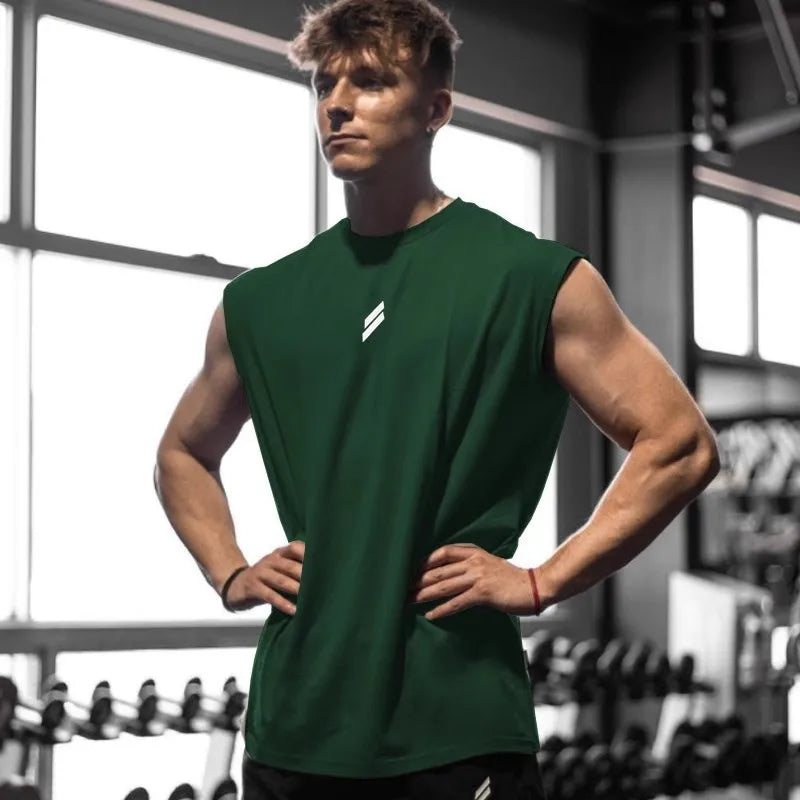 Sleeveless T-shirt Men Quick-drying