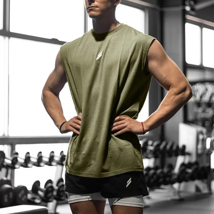 Sleeveless T-shirt Men Quick-drying