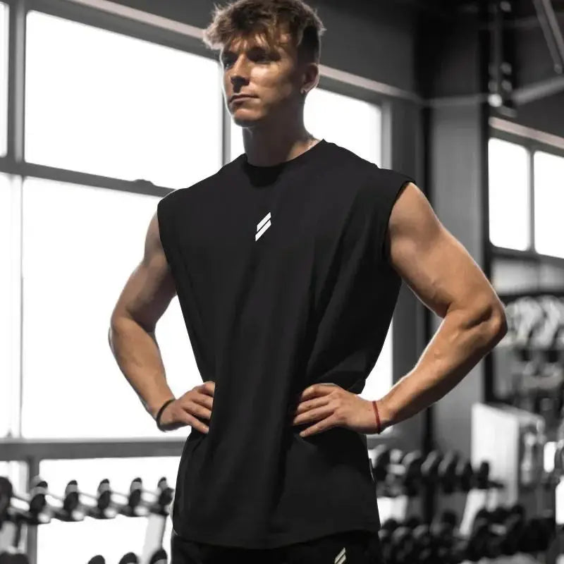 Sleeveless T-shirt Men Quick-drying